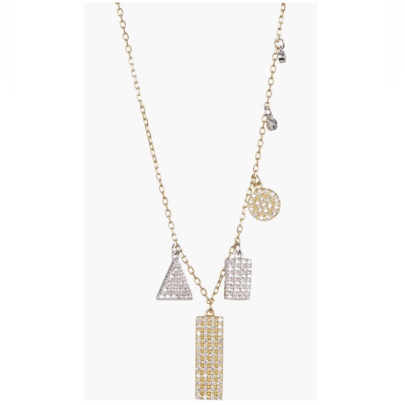 Adornia Jewelry - + ADORNIA + Gold Plated Sterling Silver Swarovski Crystal Necklace